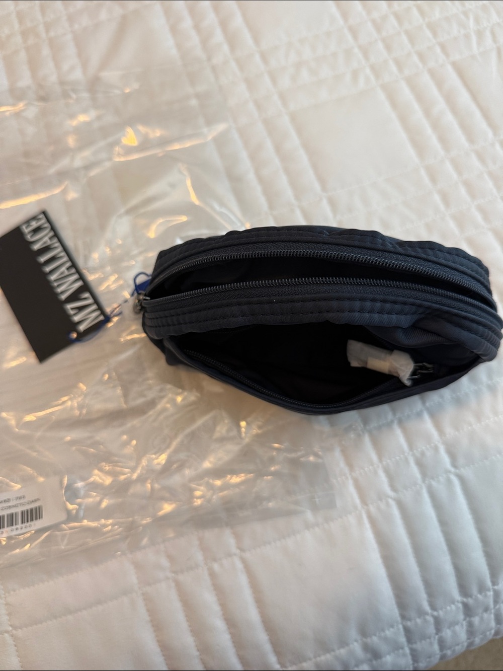 MZ Wallace Navy Nylon Toiletry Pouch - Picture 3 of 8